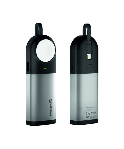 SWISSTEN 2in1 APPLE WATCH MFI POWER BANK 6700 mAh