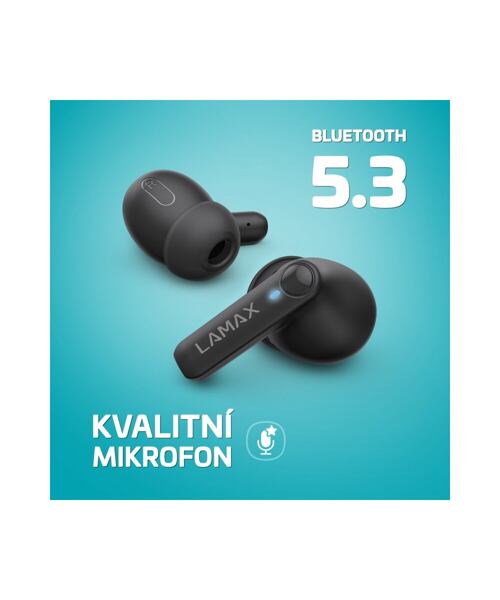 LAMAX Clips1 Play - špuntová sluchátka - černé