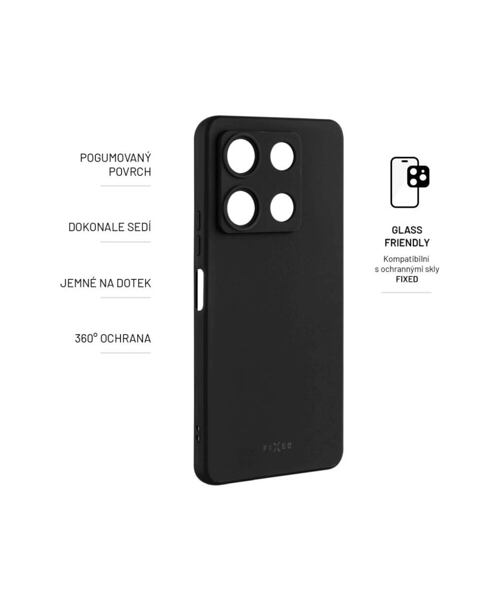 Zadní pogumovaný kryt FIXED Story pro Infinix Note 30 PRO, černý