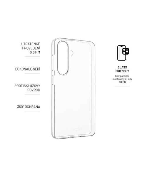 Ultratenký TPU gelový kryt FIXED Story Slim pro Samsung Galaxy S24, 0,6 mm, čirý