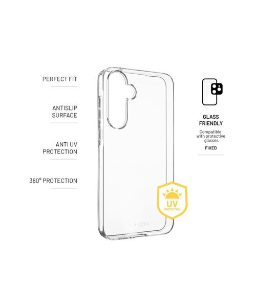 TPU gelový kryt FIXED Story AntiUV pro Samsung Galaxy A55 5G, čirý