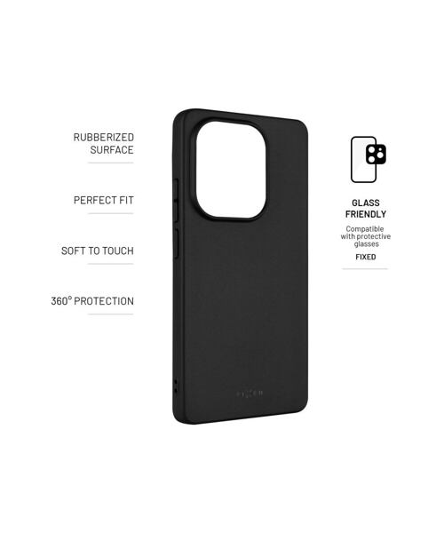 Zadní pogumovaný kryt FIXED Story pro Xiaomi Redmi Note 13 Pro/POCO M6 Pro, černý