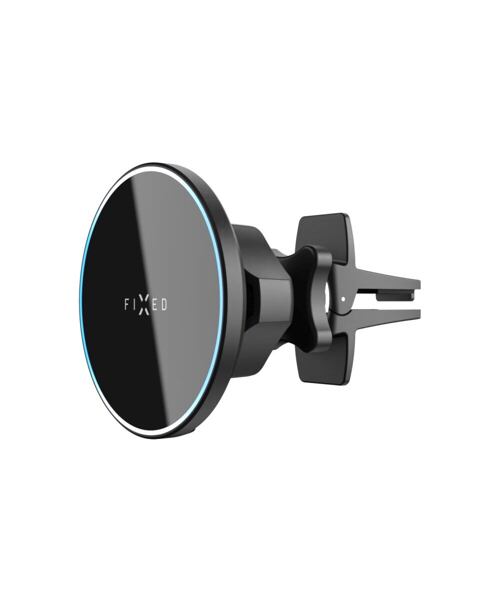 Držák s bezdrátovým nabíjením FIXED MagRound s podporou uchycení MagSafe, 15W, černý