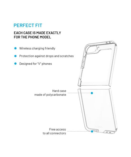 Ochranné pouzdro FIXED Pure pro Samsung Galaxy Z Flip 6, čiré