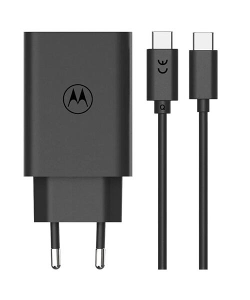 Motorola TurboPower 68W GaN Síťová nabíječka + USB-C Kabel 6.5A Black