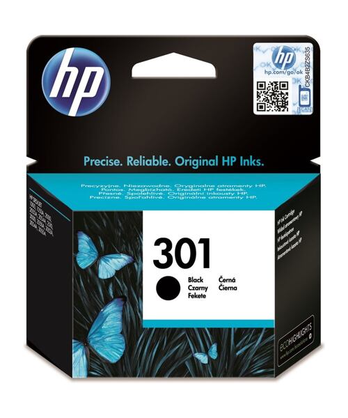 HP tisková náplň 301 černá