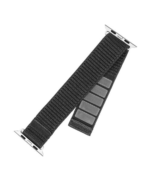 Nylonový řemínek FIXED Nylon Sporty Strap pro Apple Watch 42/44/45/46mm, tmavě šedý