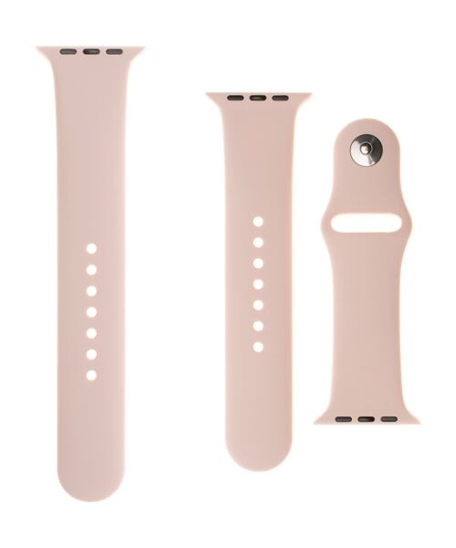 Set silikonových řemínků FIXED Silicone Strap pro Apple Watch 42/44/45/49mm, růžový
