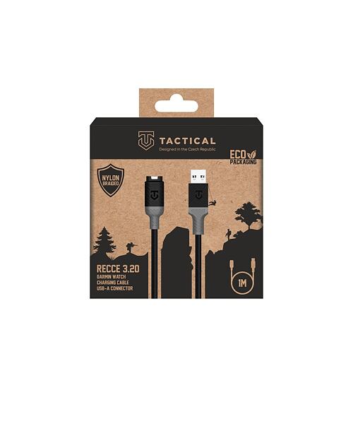 Tactical Recce 3:20 kabel pro Garmin USB-A Black/Grey