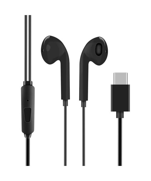 OBAL:ME Drátová Sluchátka USB-C Black