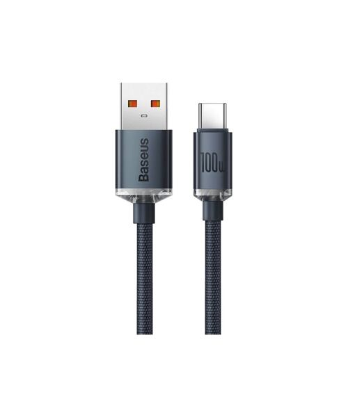 Baseus CAJY000401 Crystal Shine Series Datový Kabel USB - USB-C 100W 1,2m Black