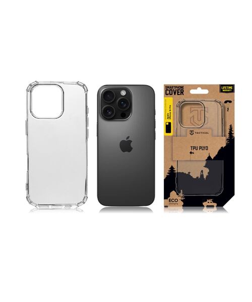 Tactical TPU Plyo Kryt pro Apple iPhone 16 Pro Transparent