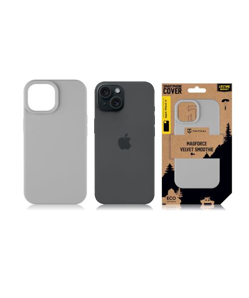 Tactical MagForce Velvet Smoothie Kryt pro Apple iPhone 15 Foggy