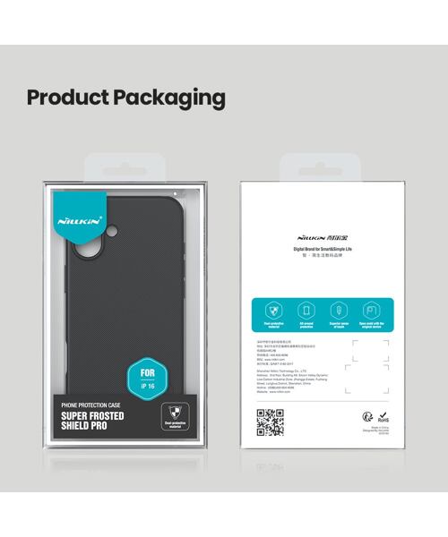 Nillkin Super Frosted PRO Zadní Kryt pro Apple iPhone 16 Black