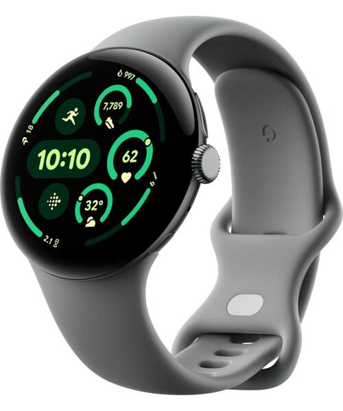 Google Pixel Watch 3 45mm Matte Hazel Aluminum Case/Hazel Active Band