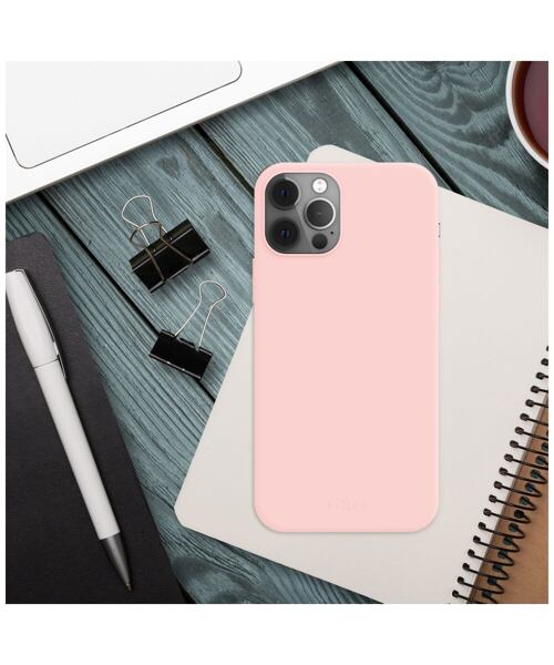 Zadní pogumovaný kryt FIXED Story pro Apple iPhone 16 Pro Max, růžový