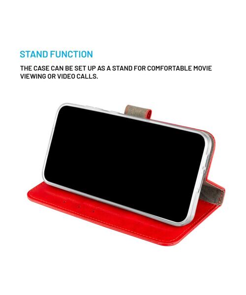 Pouzdro typu kniha FIXED Opus pro Apple iPhone 16 Pro, červené