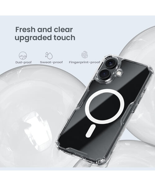 Nillkin Nature TPU PRO Magnetic Kryt pro Apple iPhone 16 Transparent