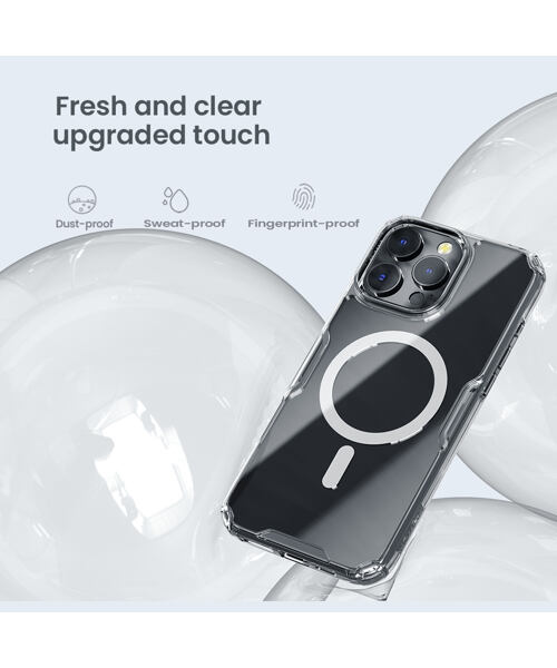 Nillkin Nature TPU PRO Magnetic Kryt pro Apple iPhone 16 Pro Transparent