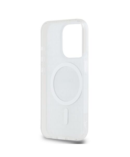 DKNY PC/TPU Repeat Pattern Tonal Stripe Magsafe Zadní Kryt pro iPhone 15 Pro Beige