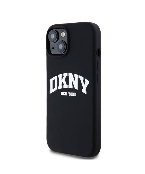 DKNY Liquid Silicone Arch Logo MagSafe Zadní Kryt pro iPhone 11 Black