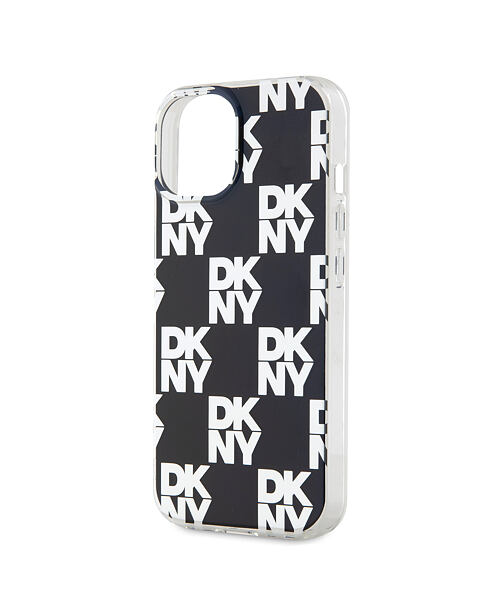 DKNY PC/TPU Checkered Pattern Zadní Kryt pro iPhone 15 Black
