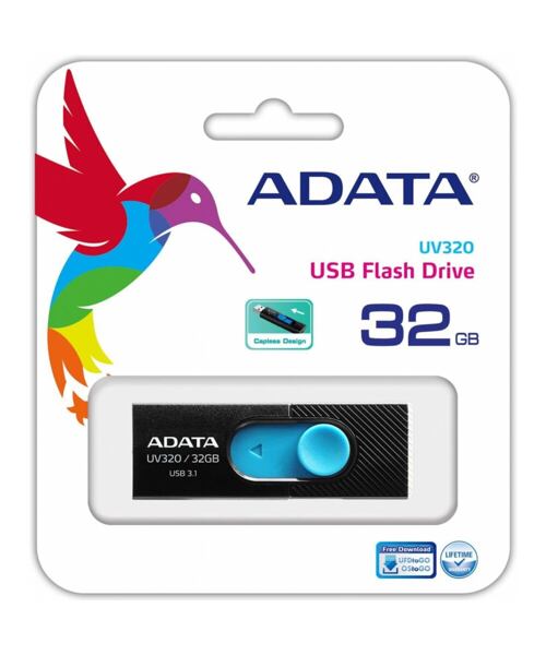 ADATA UV320/32GB/USB 3.2/USB-A/Modrá