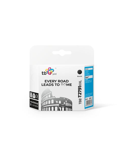 Ink. kazeta TB kompatibilní s Epson WF-3620 T2791 XXLL, nová, Black