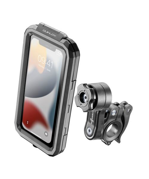 Univerzální voděodolné pouzdro na mobilní telefony Interphone Armor Pro, úchyt na řídítka QUIKLOX, m