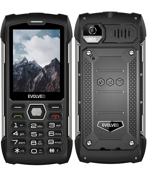 EVOLVEO StrongPhone H1 Dual SIM Black Silver