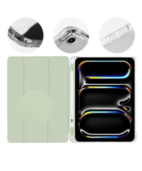 OBAL:ME MistyTab Pouzdro pro iPad Air (2020/2022/2024/2025)/iPad Pro 11 (1/2/3/4) Light Green