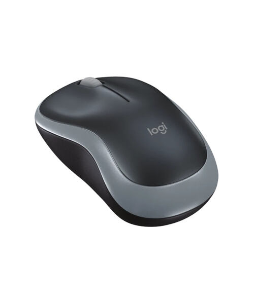 Logitech M185 nano/Kancelářská/Optická/1 000 DPI/Bezdrátová USB/Šedá