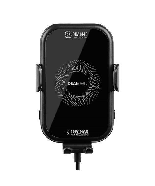 OBAL:ME GravCharger Bezdrátový Nabíjecí Držák do Auta 15W Black