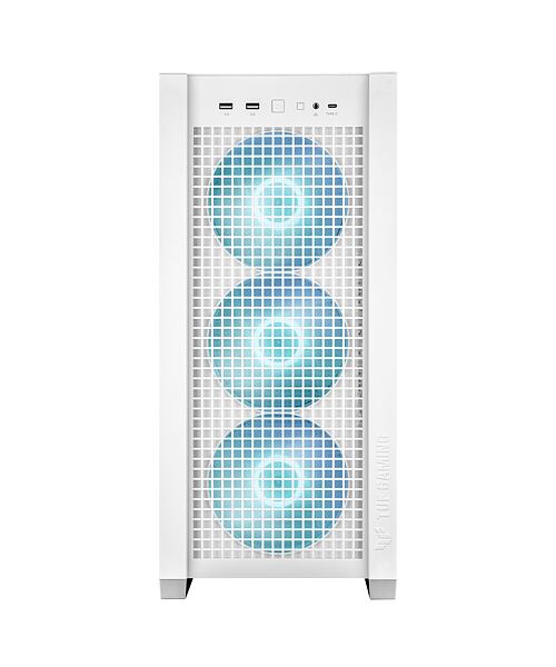 ASUS TUF Gaming GT302 ARGB/Midi Tower/Transpar./Bílá