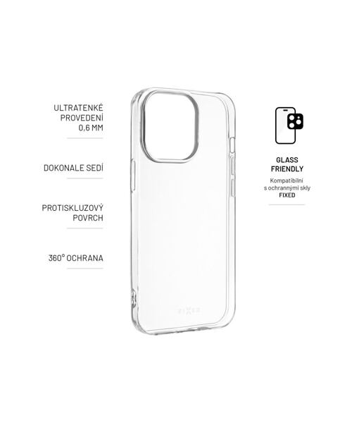 Ultratenký TPU gelový kryt FIXED Story Slim pro Samsung Galaxy A16 4G/5G, 0,6 mm, čirý