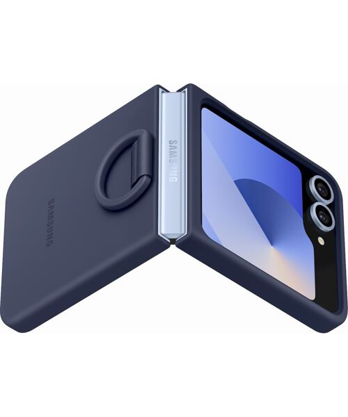EF-PF741TNE Samsung Silikonový Kryt s Kroužkem pro Galaxy Z Flip 6/7 FE Navy