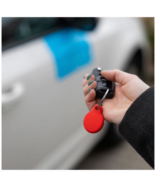 Silikonové pouzdro FIXED silky pro Apple AirTag, modré