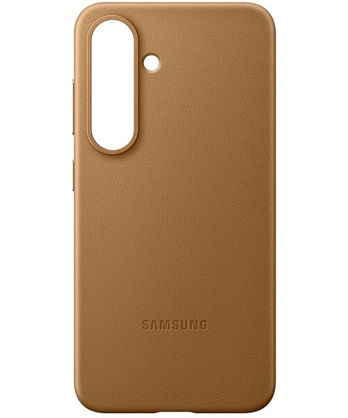 Samsung Ochranný kryt z veganské kůže pro Galaxy S25 Gold