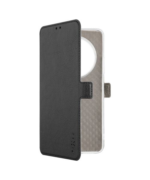 Tenké pouzdro typu kniha FIXED Topic pro Xiaomi Redmi 14C/A4 5G/A3 Pro/POCO C75 4G/5G/M7 5G, černé
