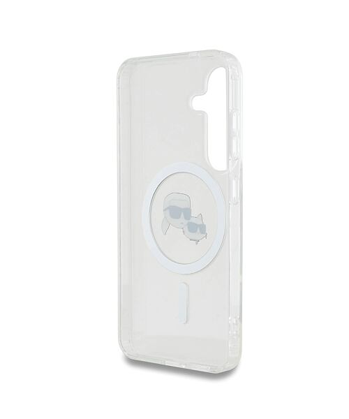 Karl Lagerfeld IML K&CH Heads MagSafe Zadní Kryt pro Samsung Galaxy S25 Transparent