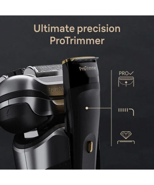 Braun Series 9 Pro+ 9565cc Wet & Dry Planžetový holicí strojek Zastřihovač Metalická