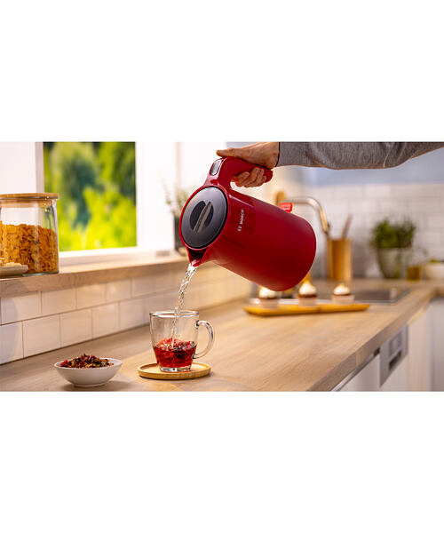 Bosch TWK2M164 elektrická konvice 1,7 l 2400 W Černá, Šedá, Červená