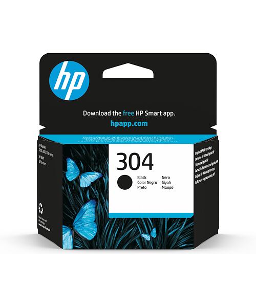 HP 304 Black Ink Cartridge (120 pages)