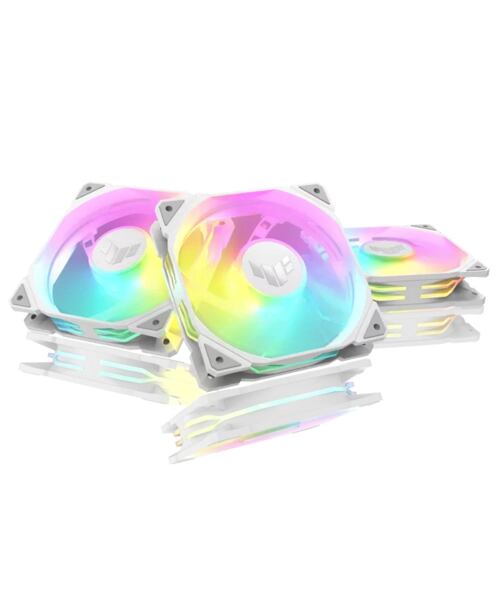 ASUS ventilátor TUF GAMING TR120 ARGB Reverse, 3x120mm, bílá