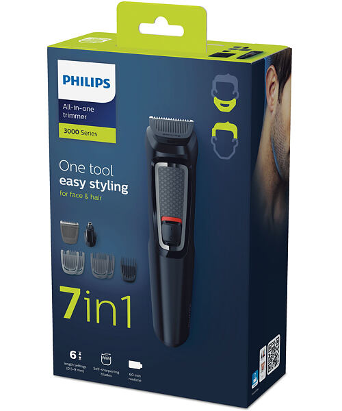 Philips MULTIGROOM Series 3000 MG3720/15 Zastřihovač vousů, vlasů, nosních a ušních chloupků
