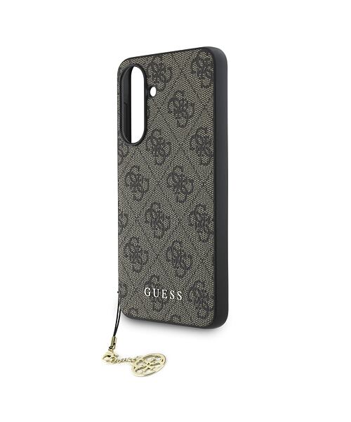 Guess 4G Charm Zadní Kryt pro Samsung Galaxy A56 Brown
