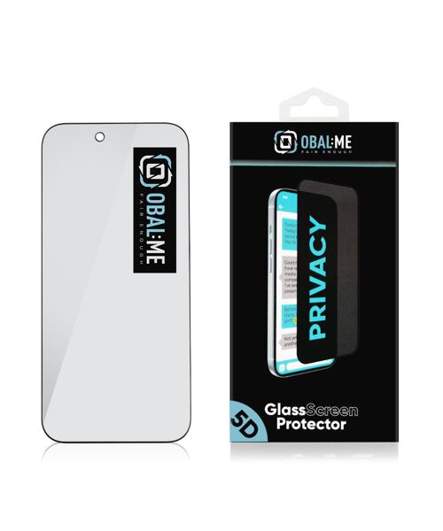 OBAL:ME Privacy 5D Tvrzené Sklo pro Apple iPhone Air Black
