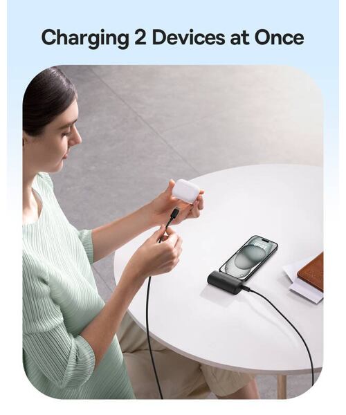 Baseus Compact 20W Fast Charge USB-C Powerbanka 5000mAh Cluster Black