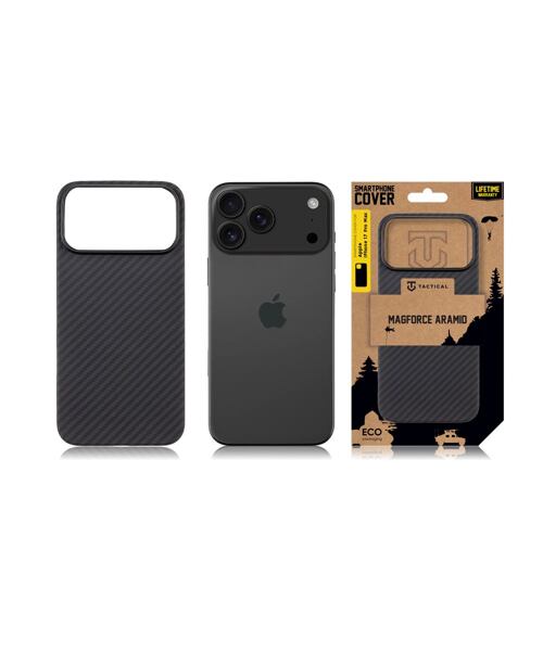 Tactical MagForce Aramid Kryt pro Apple iPhone 17 Pro Max Black