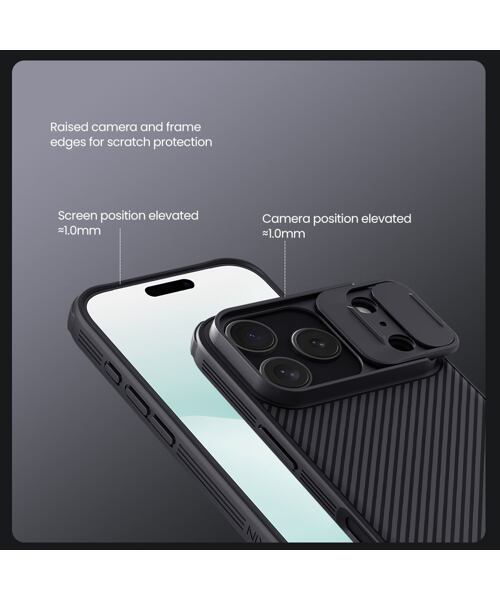 Nillkin CamShield PRO Zadní Kryt pro Apple iPhone 17 Pro Black